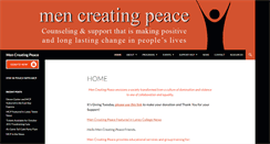 Desktop Screenshot of mencreatingpeace.org