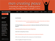 Tablet Screenshot of mencreatingpeace.org